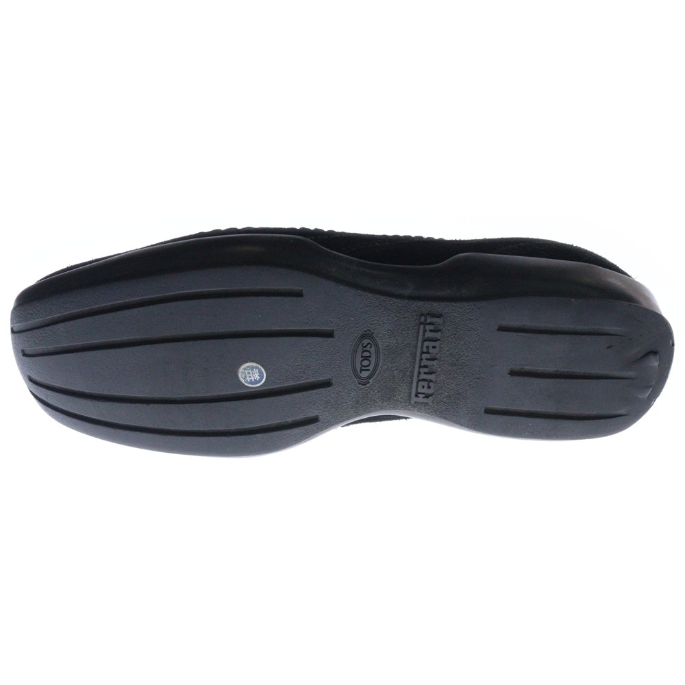 TOD'S(トッズ) ×Ferrari フェラーリ スウェードレザー ローカットスニーカー ブラック