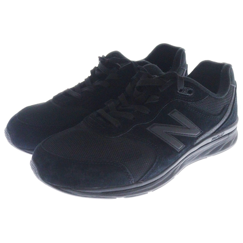 New Balance(ニューバランス) MW880AB4 スウェードレザー メッシュ ローカットスニーカー ブラック US8/26cm