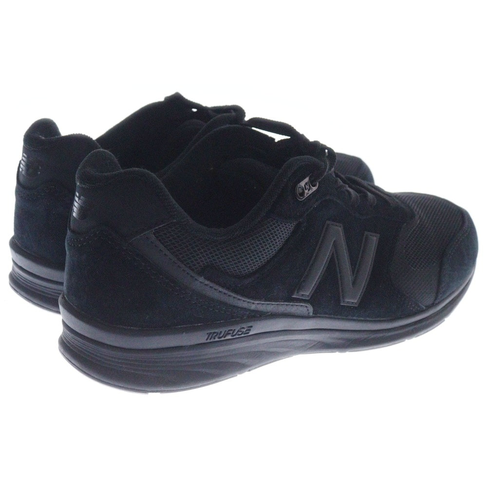 New Balance(ニューバランス) MW880AB4 スウェードレザー メッシュ ローカットスニーカー ブラック US8/26cm