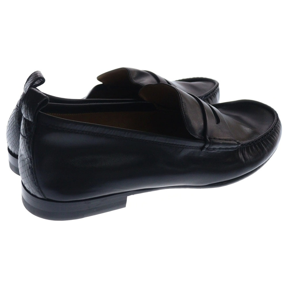 GUCCI(グッチ) レザー コインローファー ブラック 407443