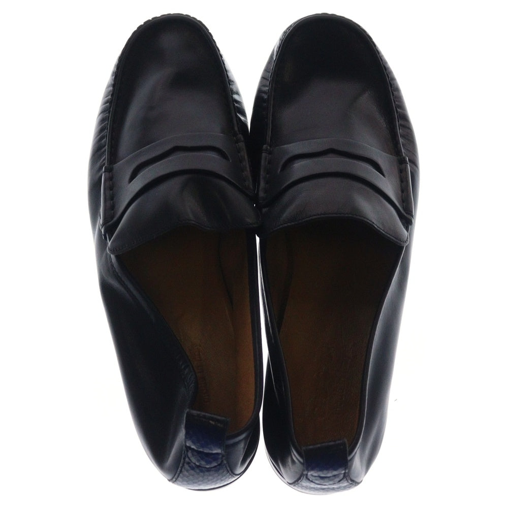 GUCCI(グッチ) レザー コインローファー ブラック 407443