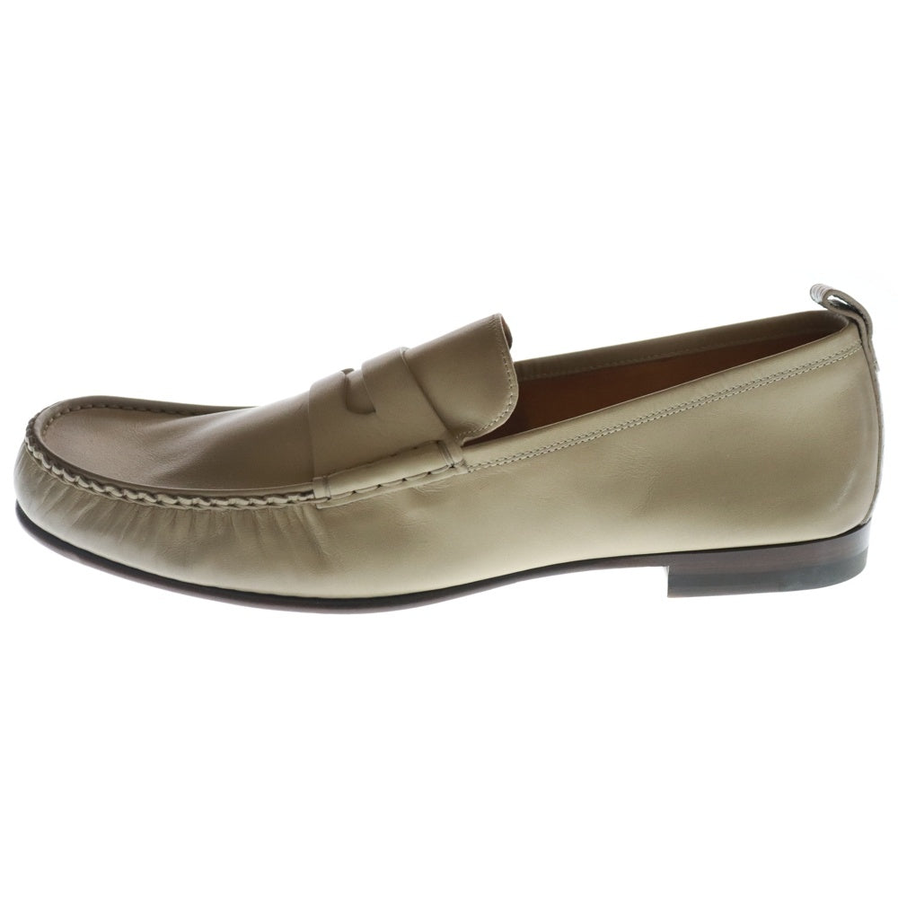 GUCCI(グッチ) レザー コインローファー ベージュ 407443