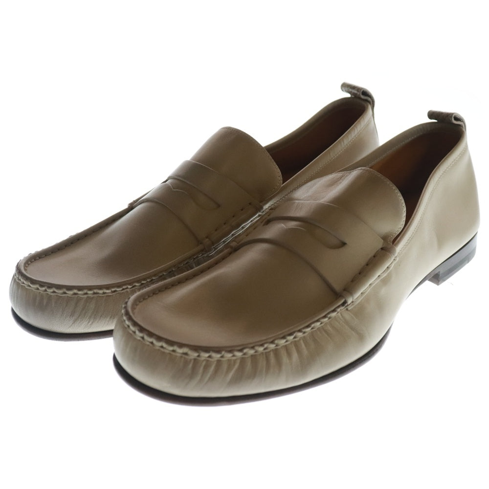 GUCCI(グッチ) レザー コインローファー ベージュ 407443