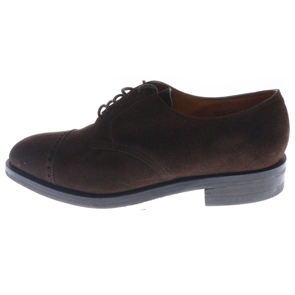JOHN LOBB(ジョンロブ) RUSSEL ラッセル ブローグキャップトゥ スウェードレザー ビジネスシューズ ブラウン