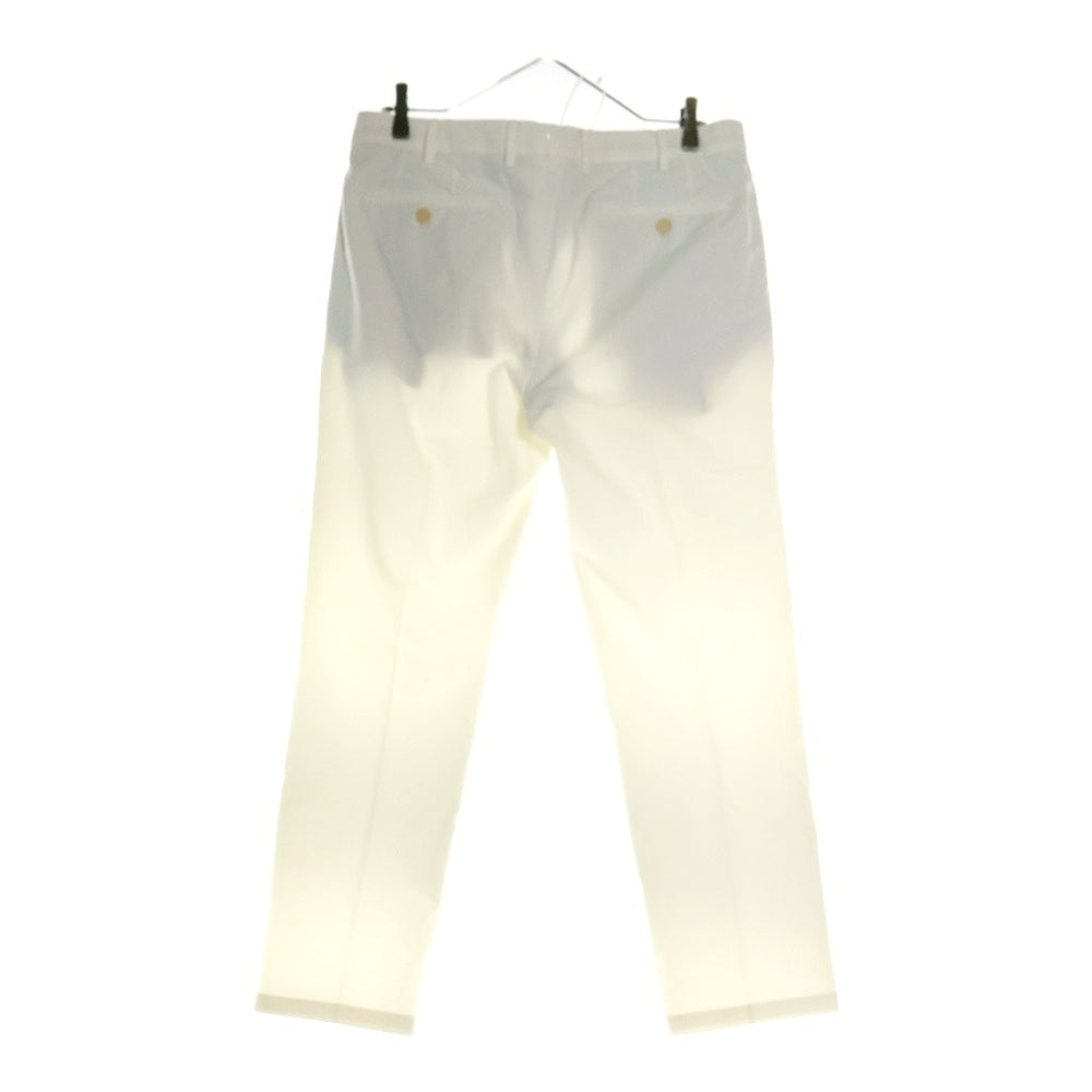 Loro Piana(ロロピアーナ) センタープレス コットン ストレートパンツ スラックス ホワイト FAE8346