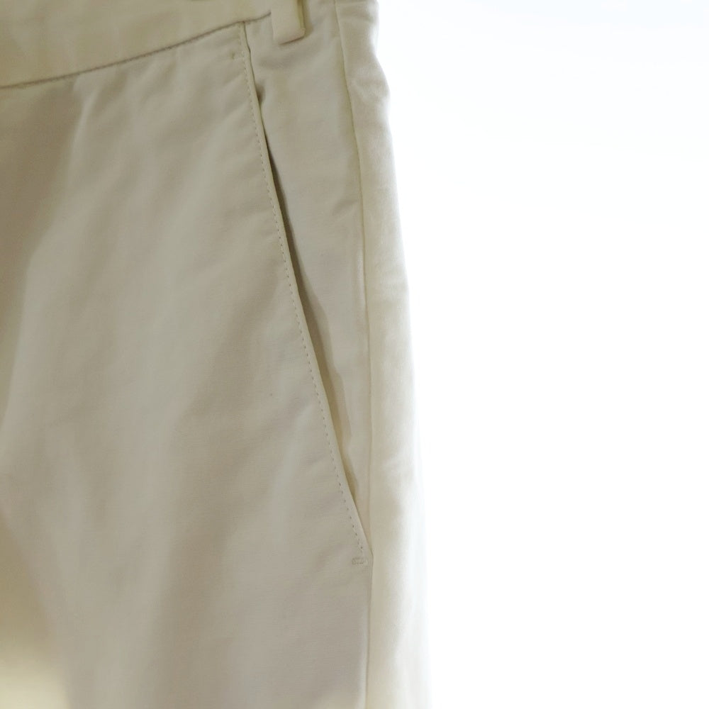 Loro Piana(ロロピアーナ) センタープレス コットン ストレートパンツ スラックス ホワイト FAE8346