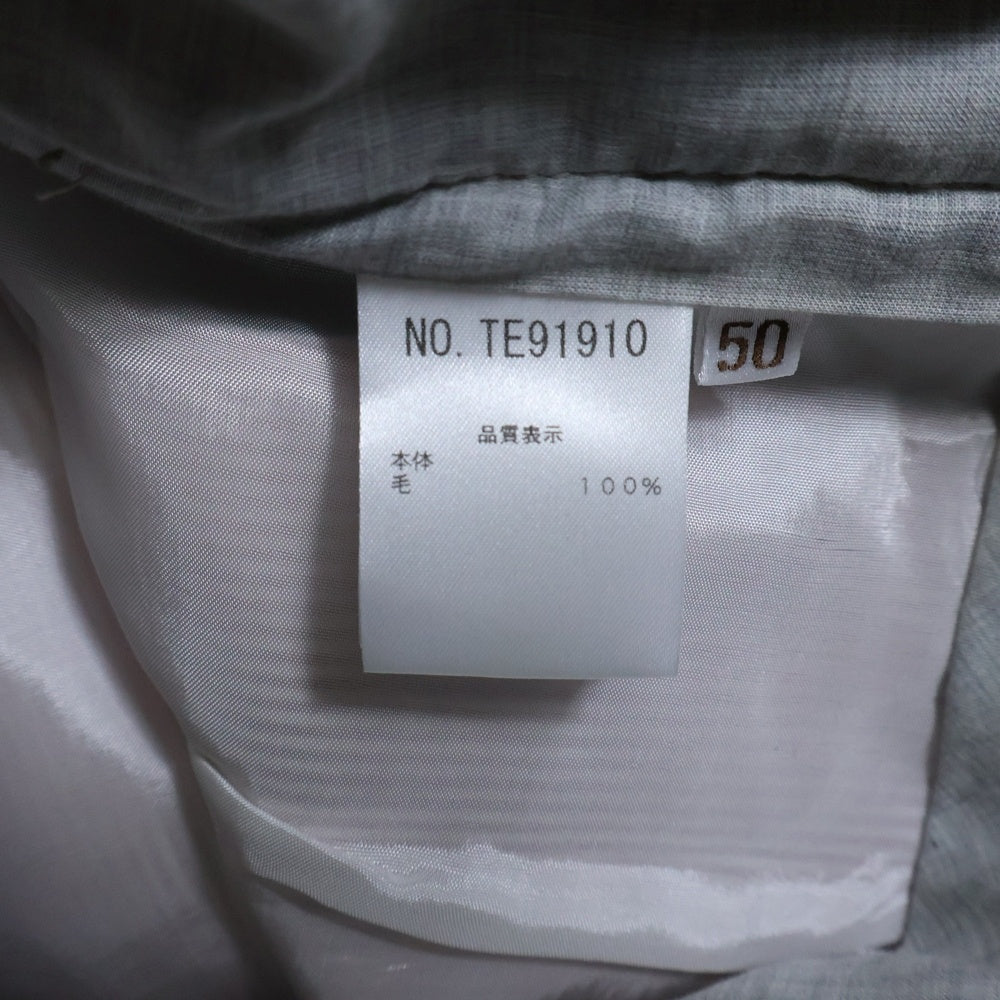 BRUNELLO CUCINELLI(ブルネロクチネリ) ウール センタープレス スラックスパンツ グレー TE91910