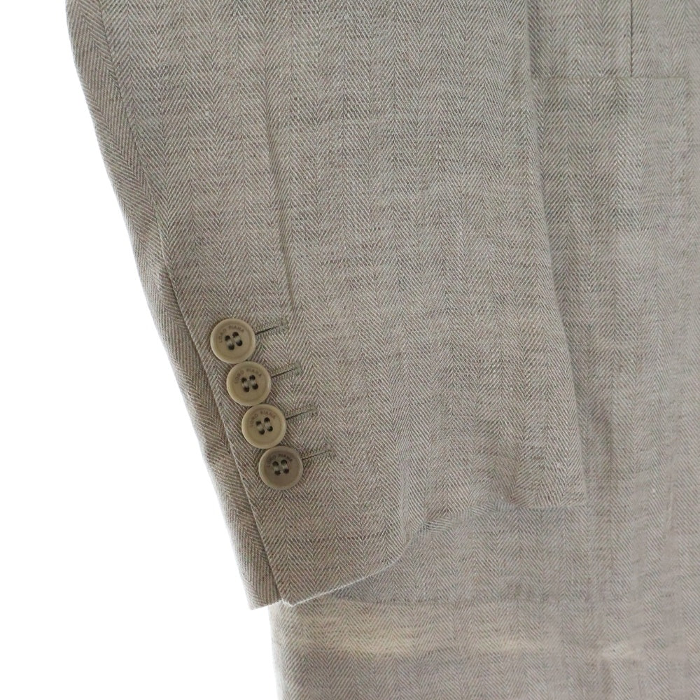 Loro Piana(ロロピアーナ) キュプラ シングルテーラードジャケット ベージュ FAG1120