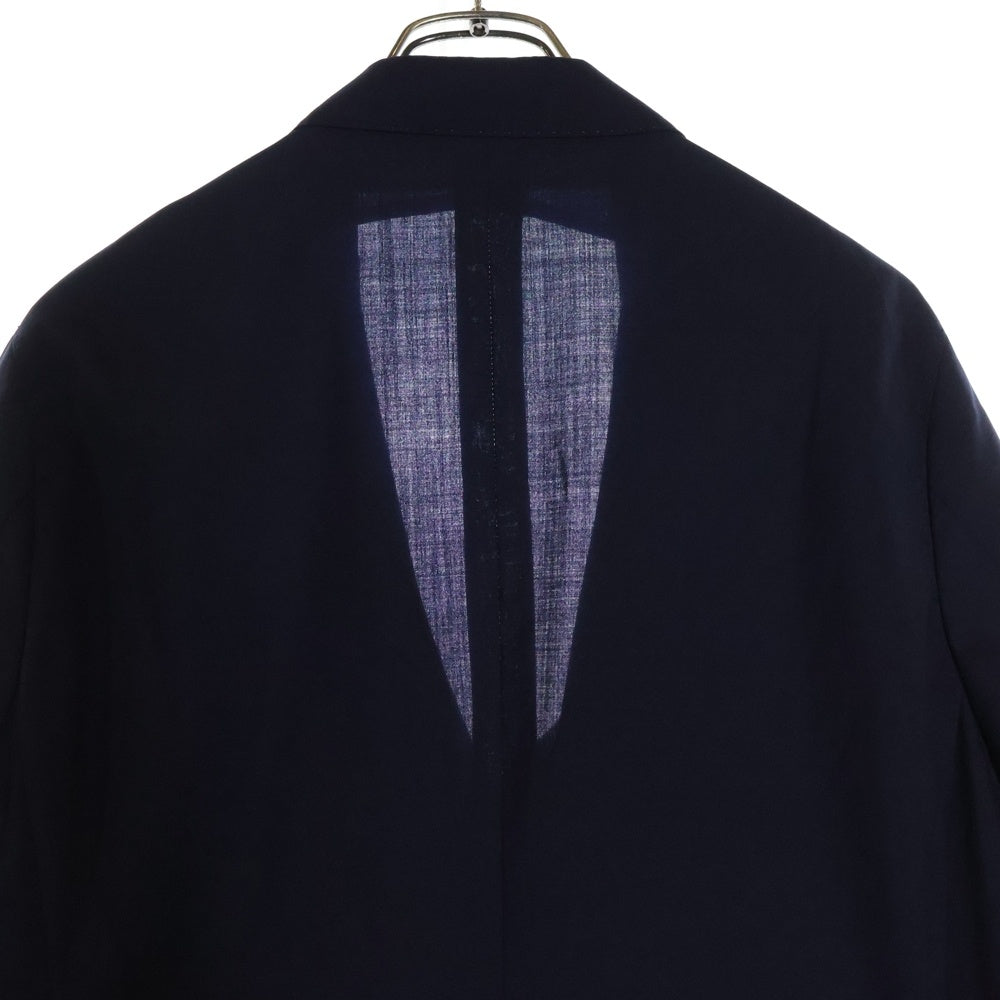 BRUNELLO CUCINELLI(ブルネロクチネリ) コットン ウール 3B ノッチドラペル テーラードジャケット ネイビー