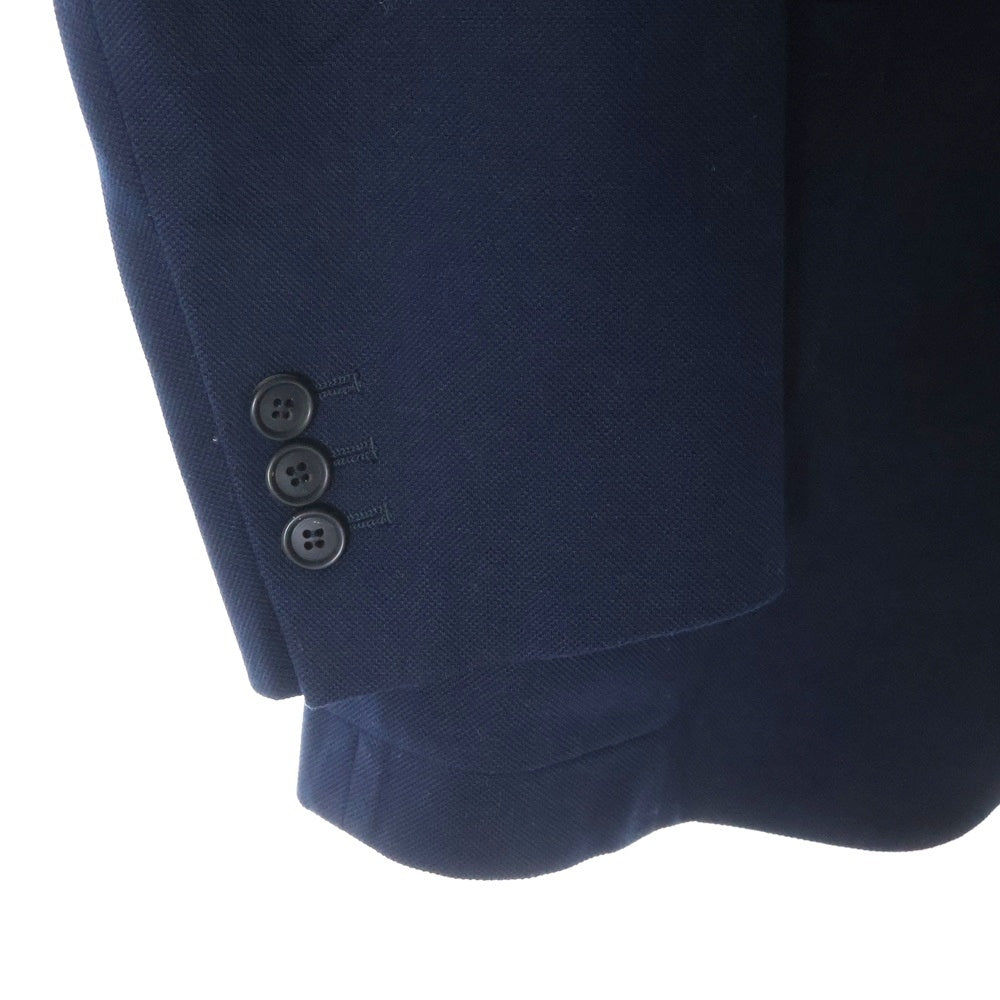 PRADA(プラダ) コットン 2B ノッチドラペル テーラードジャケット ネイビー SD010H S151 1AVC