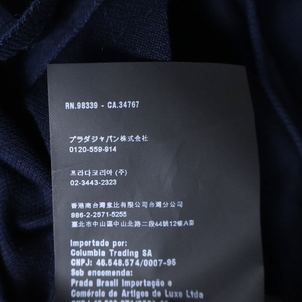 PRADA(プラダ) コットン 2B ノッチドラペル テーラードジャケット ネイビー SD010H S151 1AVC