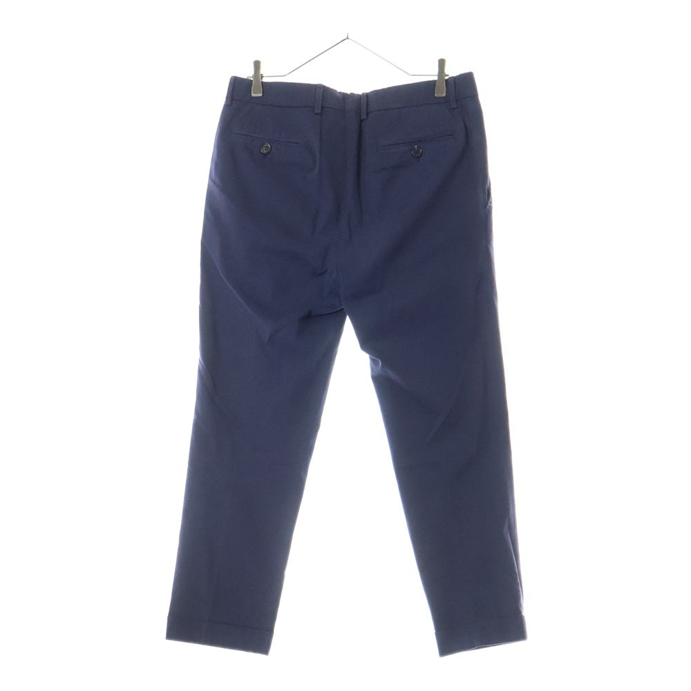 BRUNELLO CUCINELLI(ブルネロクチネリ) センタープレス ジップフライ コットン チノパンツ ネイビー