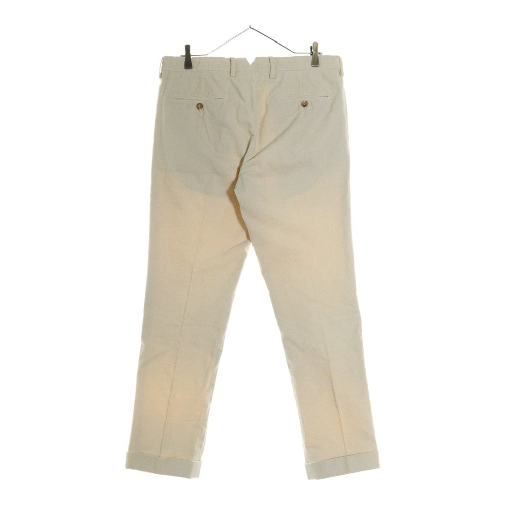 BRUNELLO CUCINELLI(ブルネロクチネリ) センタープレス ボタンフライ コーデュロイパンツ アイボリー