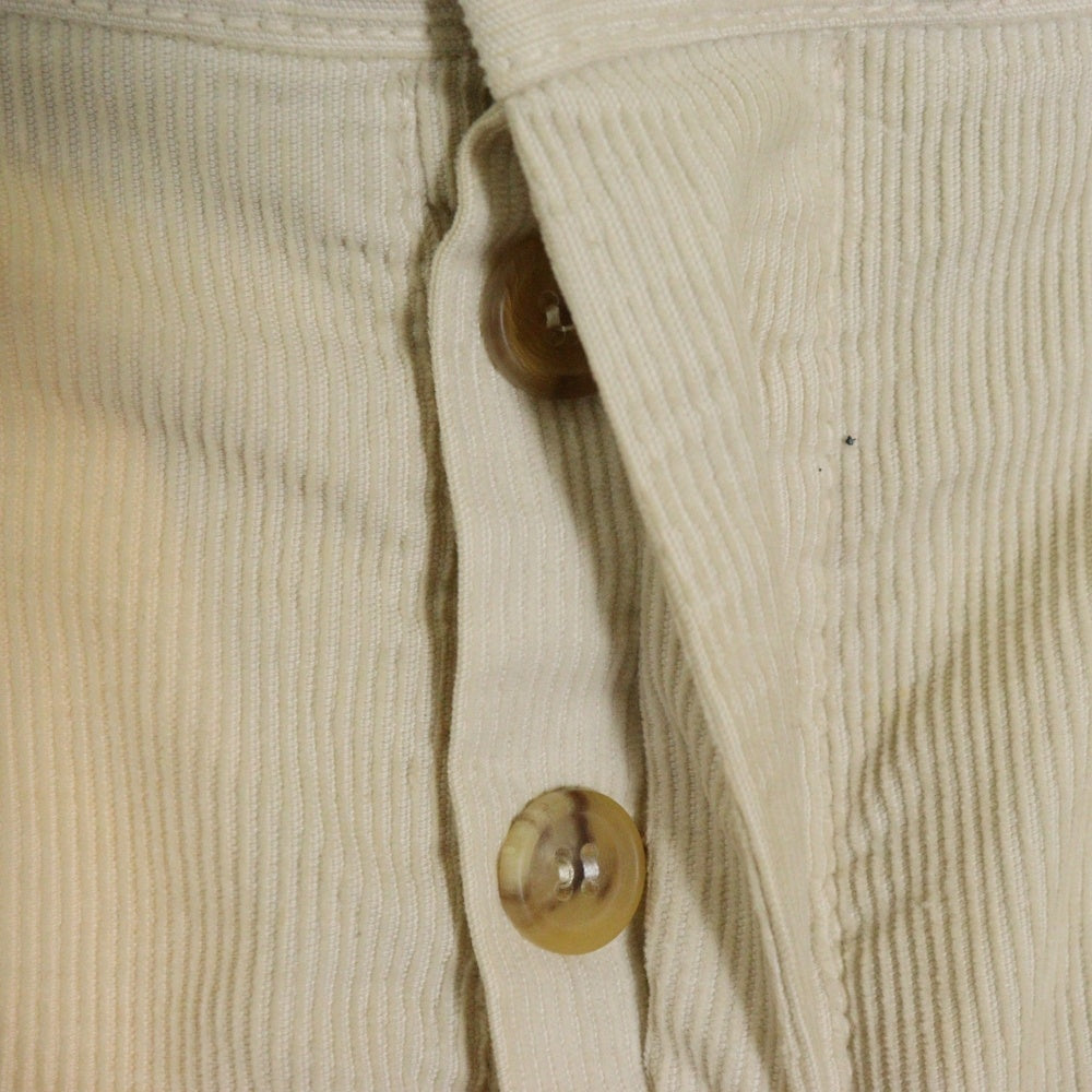 BRUNELLO CUCINELLI(ブルネロクチネリ) センタープレス ボタンフライ コーデュロイパンツ アイボリー
