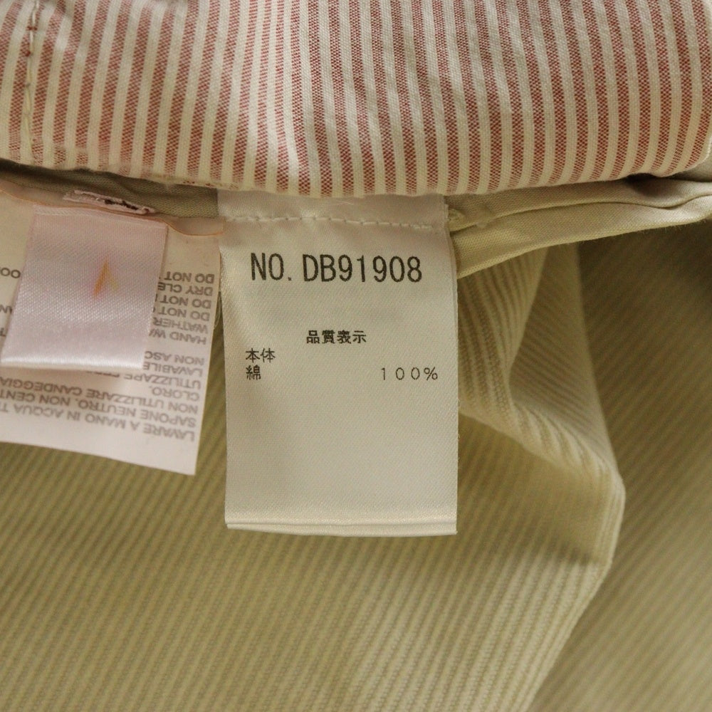 BRUNELLO CUCINELLI(ブルネロクチネリ) センタープレス ボタンフライ コーデュロイパンツ アイボリー