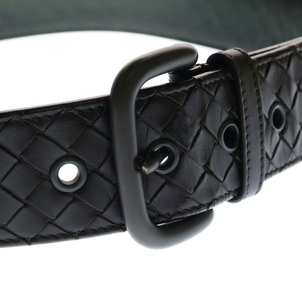 BOTTEGA VENETA(ボッテガヴェネタ) イントレチャート レザーベルト ブラウン