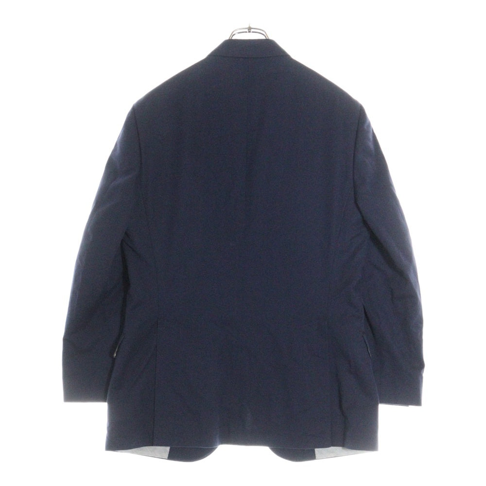 BRUNELLO CUCINELLI(ブルネロクチネリ) ノッチドラペル コットン シングルテーラードジャケット ネイビー