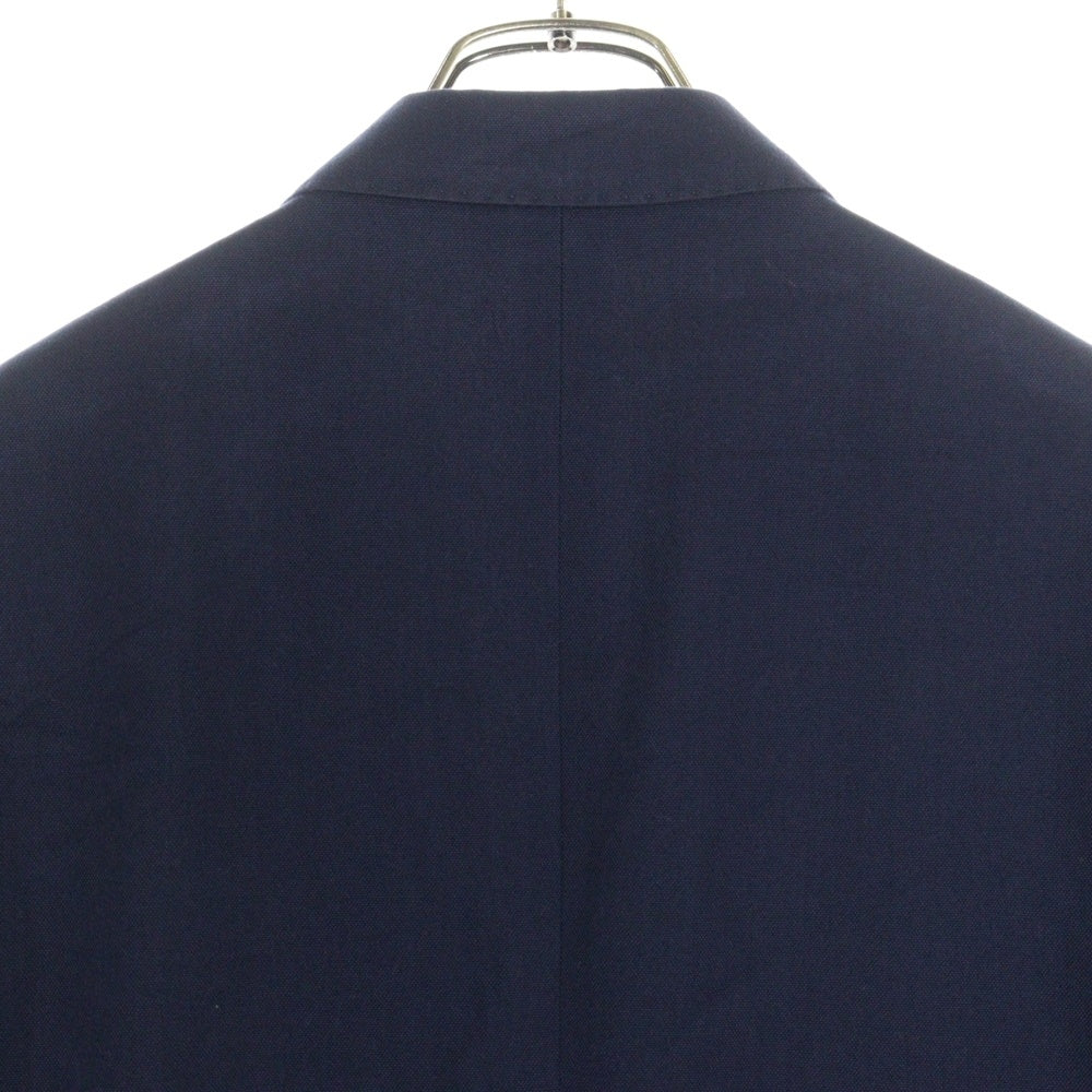 BRUNELLO CUCINELLI(ブルネロクチネリ) ノッチドラペル コットン シングルテーラードジャケット ネイビー