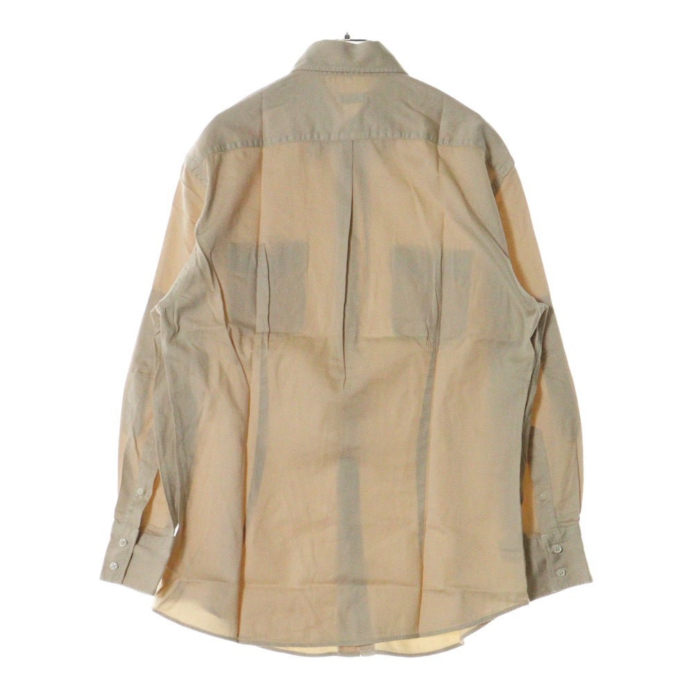 BRUNELLO CUCINELLI(ブルネロクチネリ) フロントダブルポケット ボタンダウン 長袖シャツ ベージュ