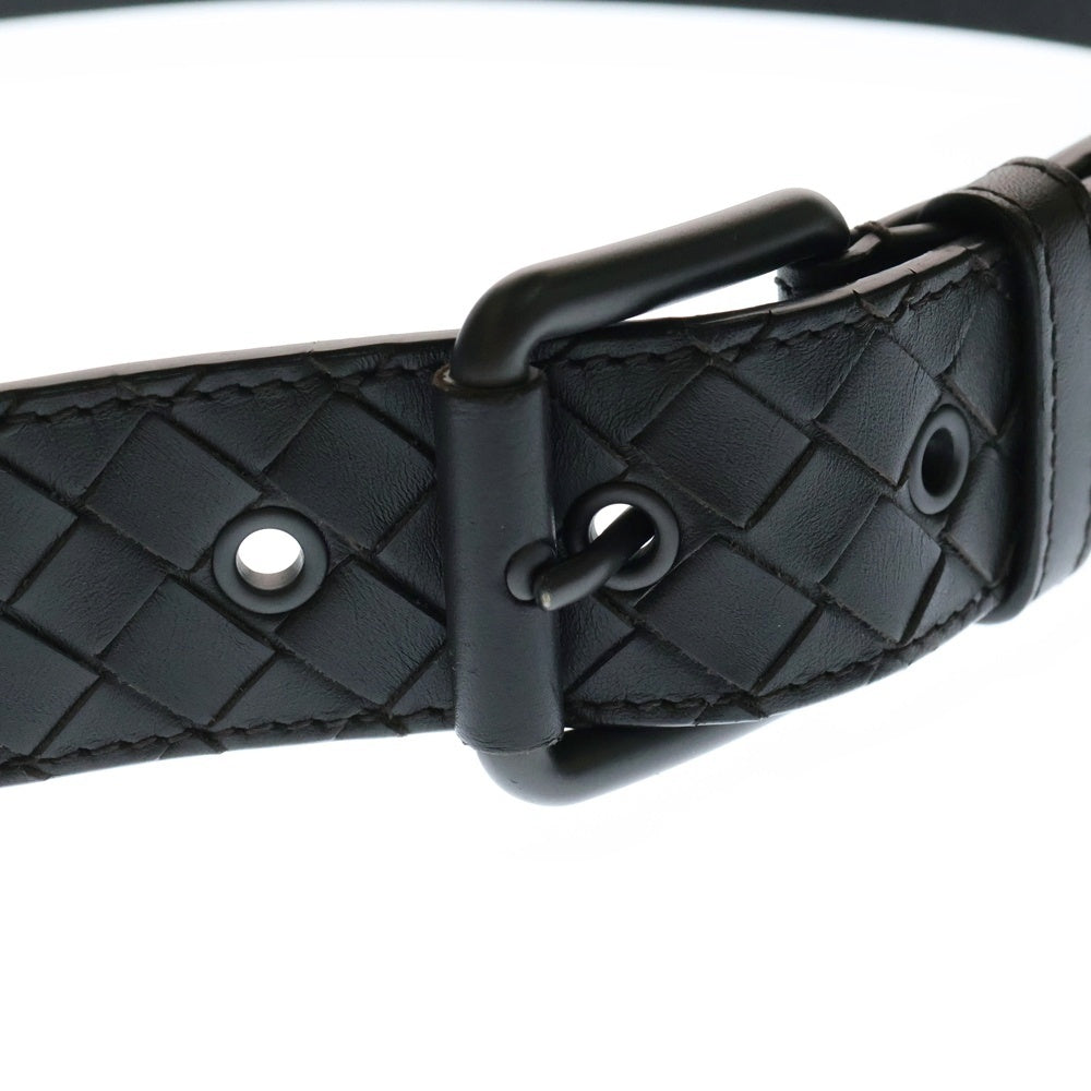 BOTTEGA VENETA(ボッテガヴェネタ) イントレチャート レザーベルト ダークブラウン 271932