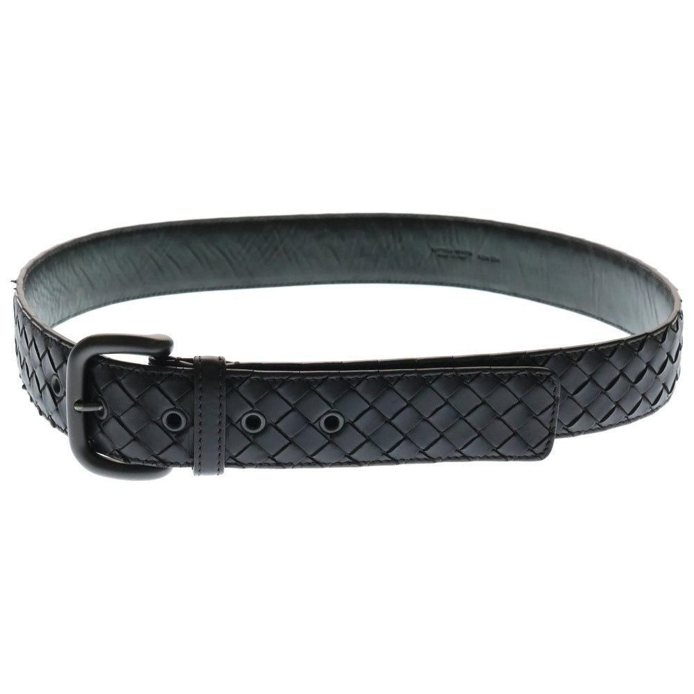 BOTTEGA VENETA(ボッテガヴェネタ) イントレチャート レザーベルト ダークブラウン