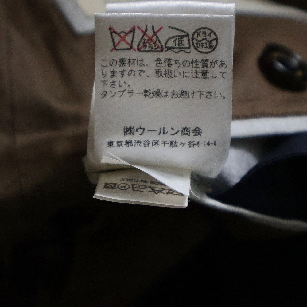 BRUNELLO CUCINELLI(ブルネロクチネリ) コットン ピークドラペル ダブルテーラードジャケット ネイビー