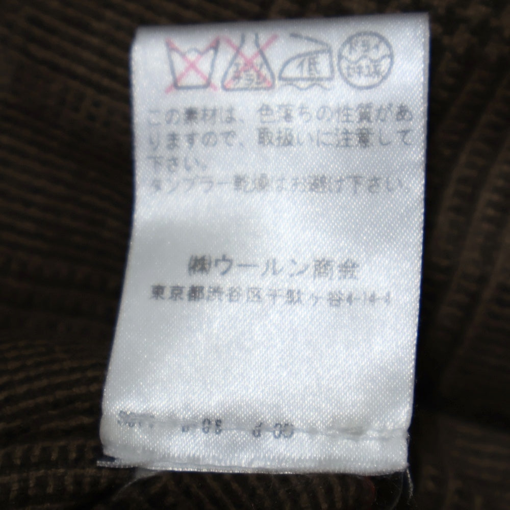 BRUNELLO CUCINELLI(ブルネロクチネリ) フロントポケット グレンチェック ボタンダウンベスト ブラウン
