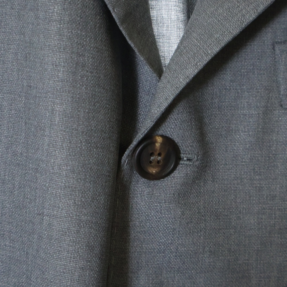 BRUNELLO CUCINELLI(ブルネロクチネリ) 3B ノッチドラペル シングルテーラードジャケット グレー