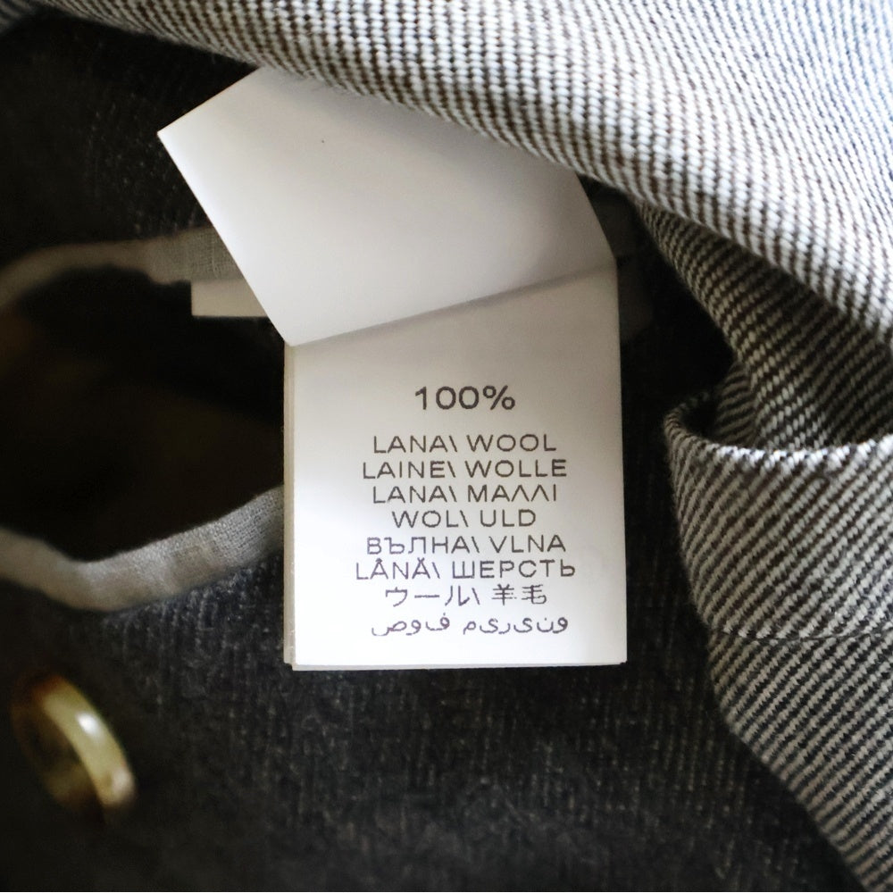 BRUNELLO CUCINELLI(ブルネロクチネリ) ウール 3B ノッチドラペル シングルテーラードジャケット グレー