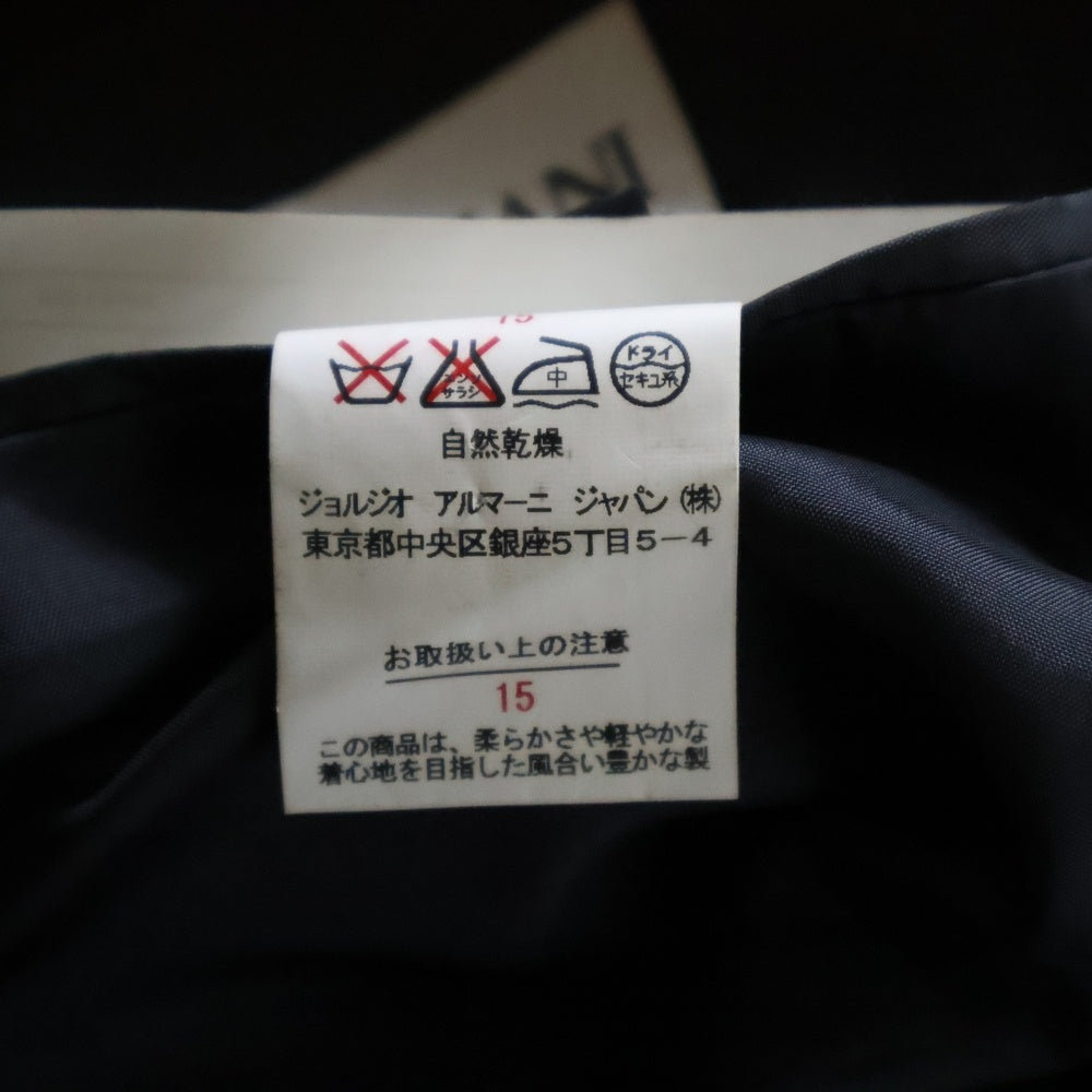 ARMANI COLLEZIONI(アルマーニ コレツィオーニ) ヘリンボーン ノッチドラペル シングルテーラードジャケット グレー 1B85V0