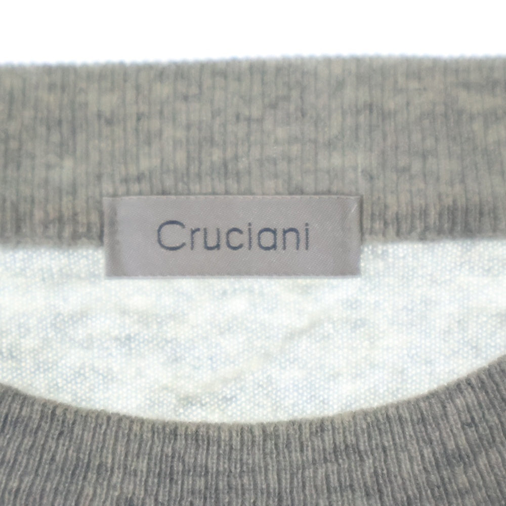 Cruciani(クルチアーニ) カシミヤ クルーネック ニットセーター グレー
