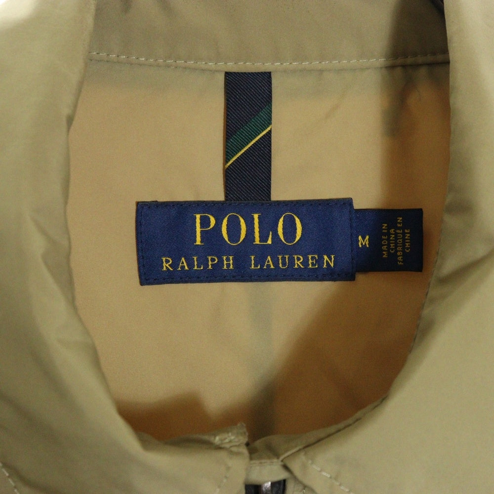 POLO RALPH LAUREN(ポロラルフローレン) ポニー刺繍 ポリエステル ジップアップ ジャケット スウィングトップ ブルゾン ベージュ 0200011514