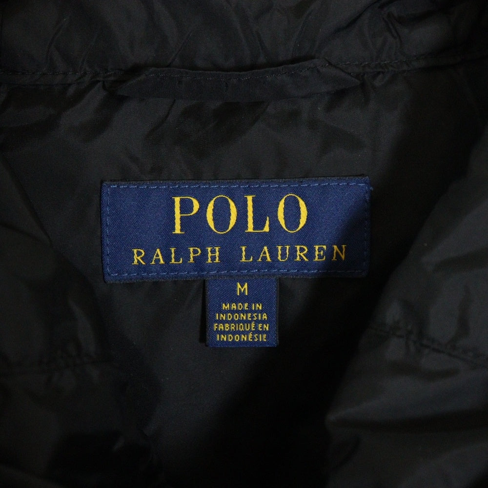 POLO RALPH LAUREN(ポロラルフローレン) ポニー刺繍 ナイロン ジップアップ パーカー ブラック 0200015460