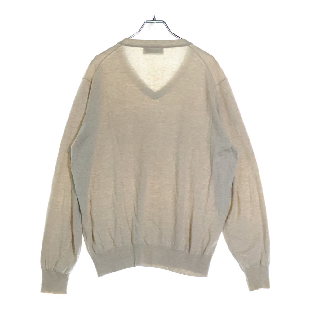 BRUNELLO CUCINELLI(ブルネロクチネリ) コットン Vネック ニット セーター アイボリー