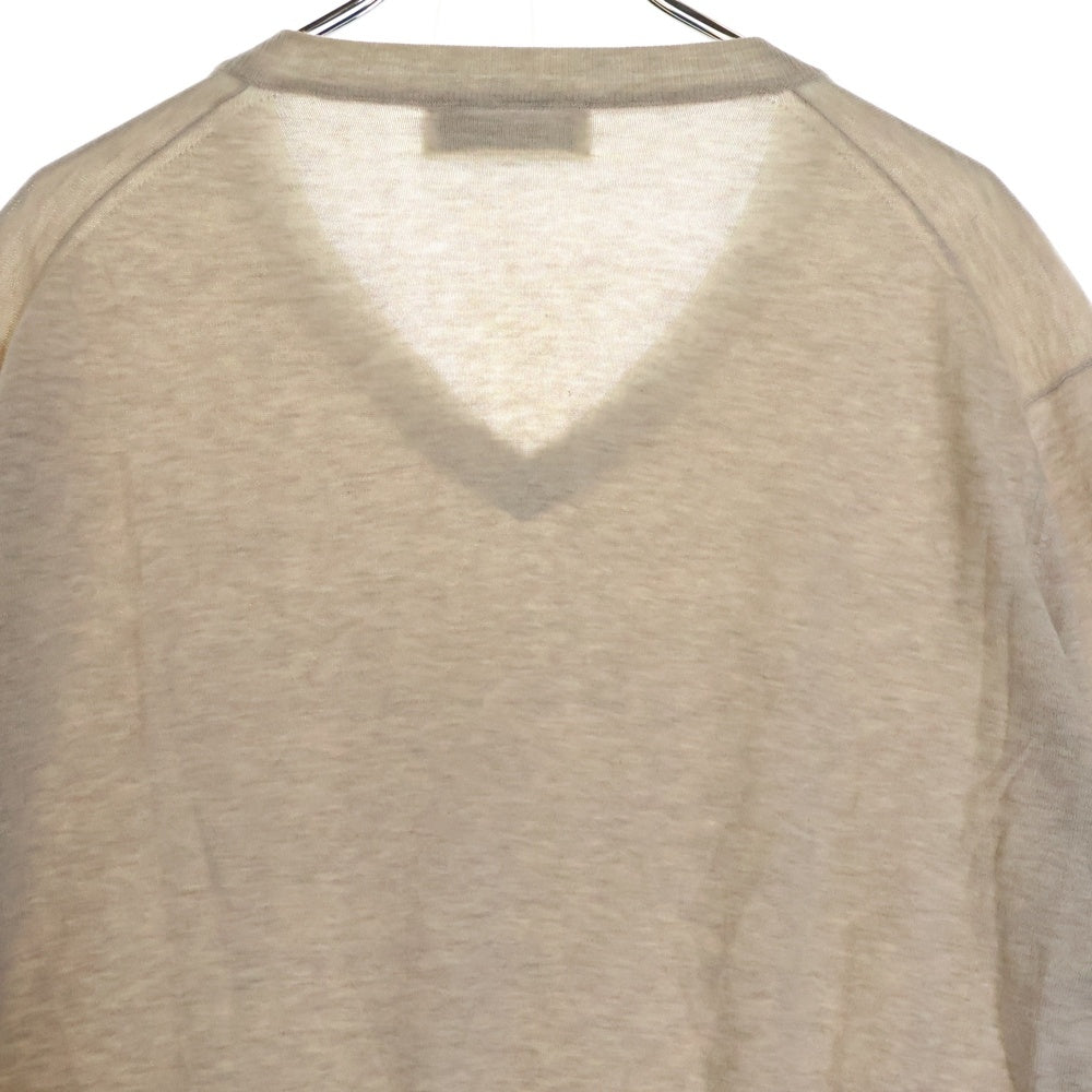 BRUNELLO CUCINELLI(ブルネロクチネリ) コットン Vネック ニット セーター アイボリー