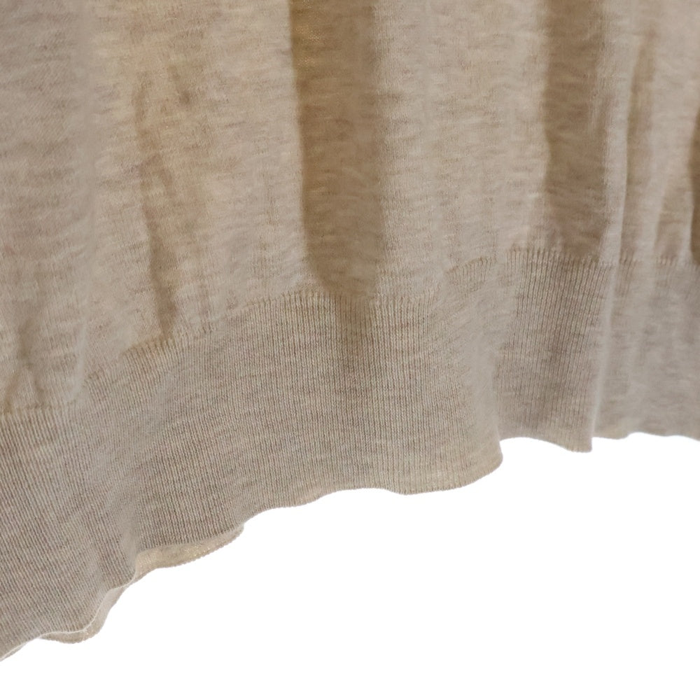 BRUNELLO CUCINELLI(ブルネロクチネリ) コットン Vネック ニット セーター アイボリー