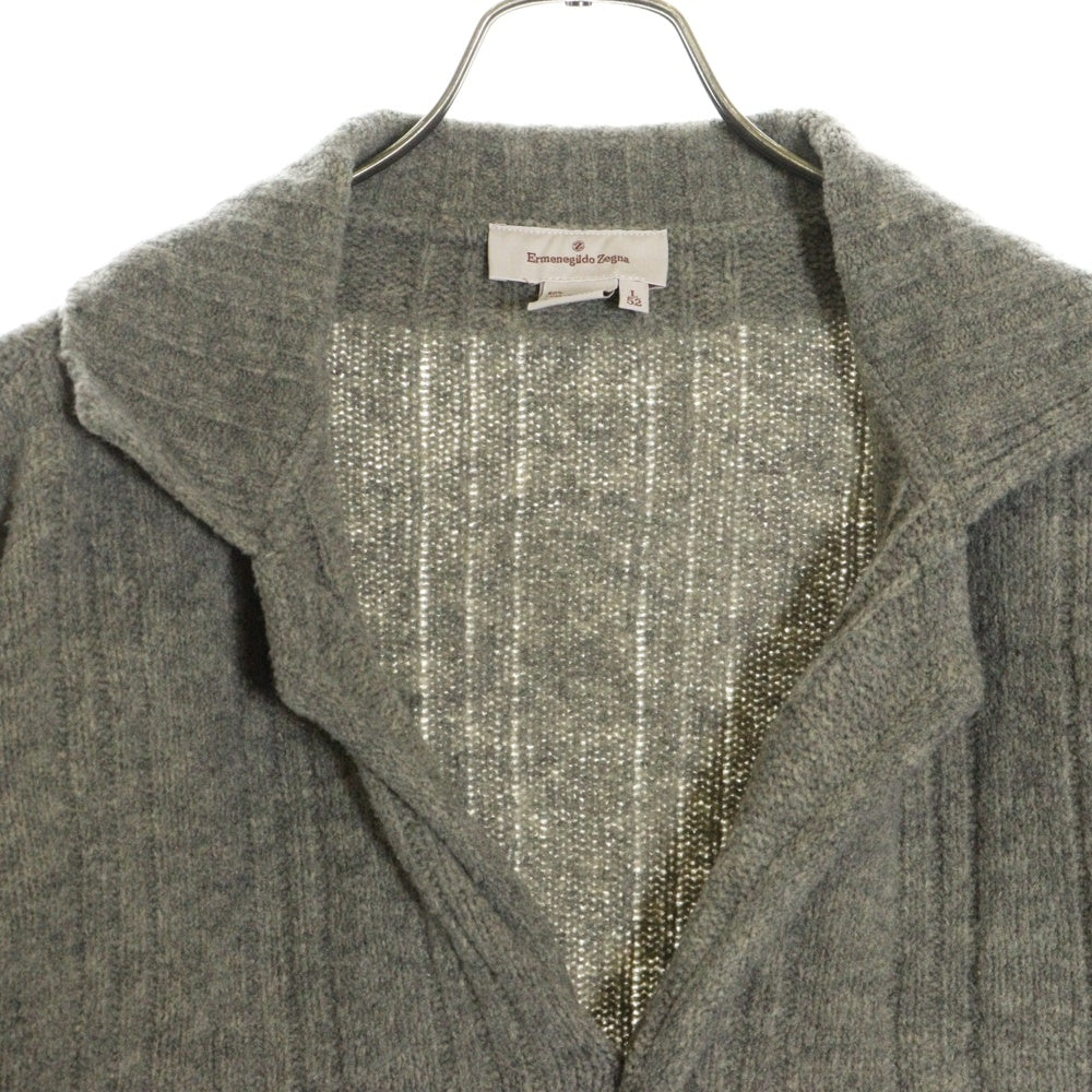 Ermenegildo Zegna(エルメネジルドゼニア) ウール ニット カーディガン グレー D-TK-6297