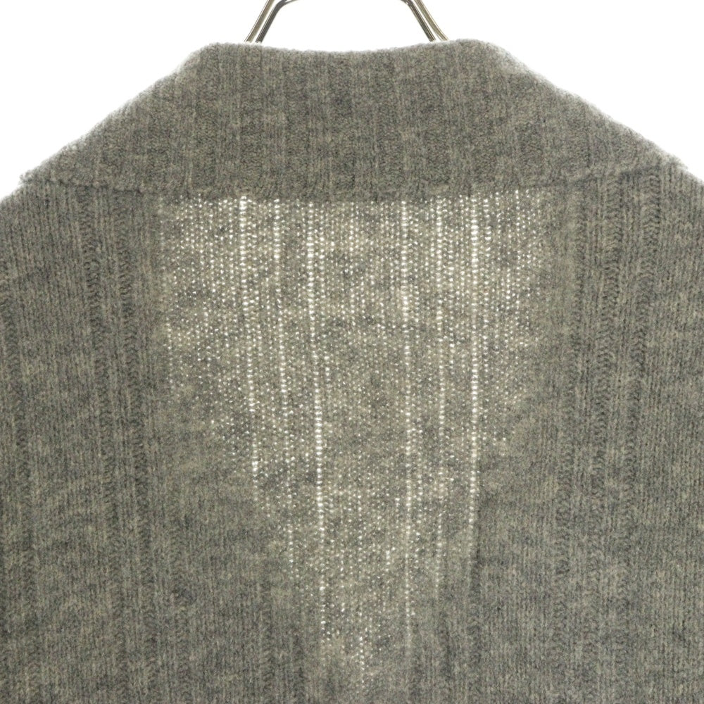 Ermenegildo Zegna(エルメネジルドゼニア) ウール ニット カーディガン グレー D-TK-6297