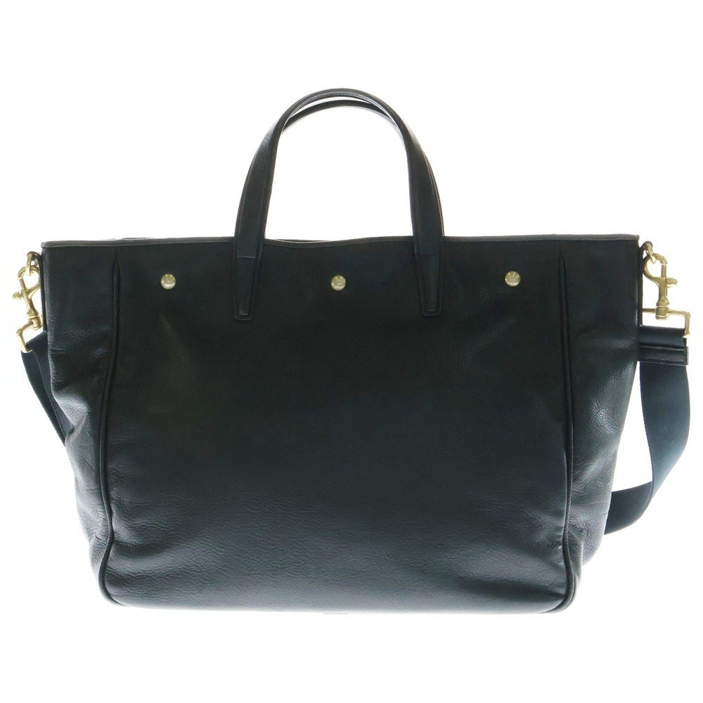 LOEWE(ロエベ) エンボスロゴ 2WAY レザー ハンドバッグ トートバッグ ショルダーバッグ ブラック