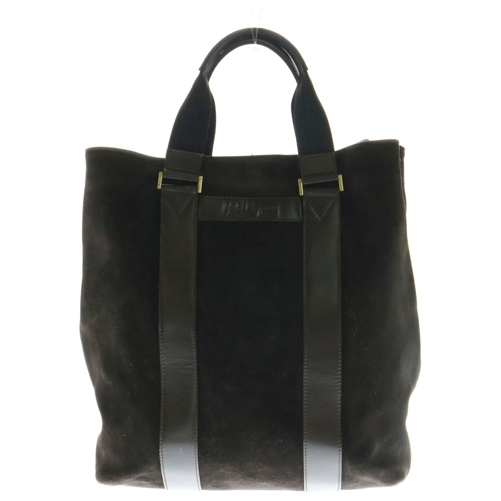 Salvatore Ferragamo(サルヴァトーレ フェラガモ) スウェードレザー 2WAY ショルダーバッグ ハンドバッグ トートバッグ ブラウン DS-243506