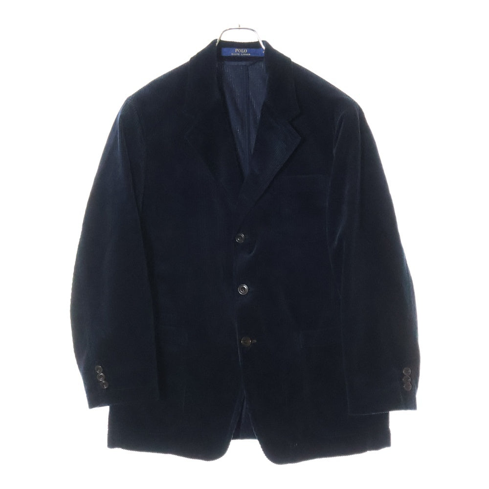 POLO RALPH LAUREN(ポロラルフローレン) コーデュロイ ピーグドラペル 3B テーラードジャケット ネイビー