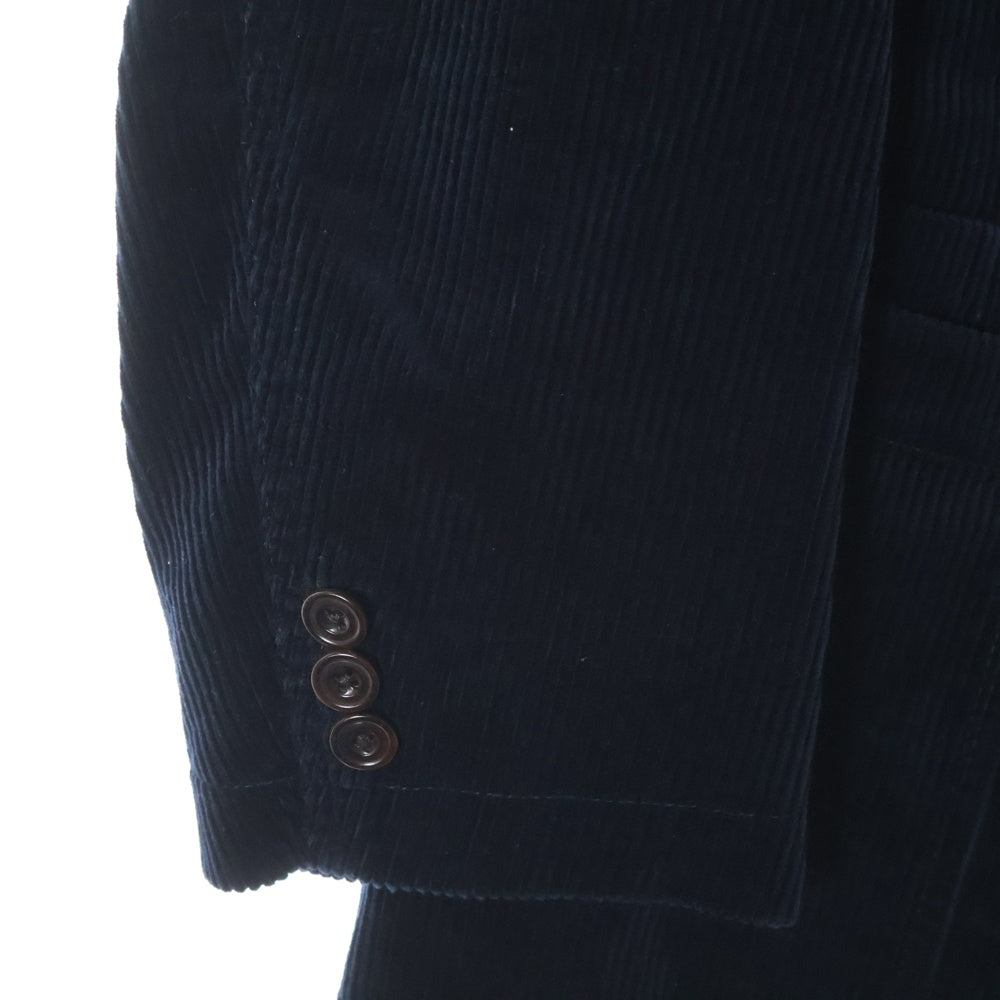 POLO RALPH LAUREN(ポロラルフローレン) コーデュロイ ピーグドラペル 3B テーラードジャケット ネイビー