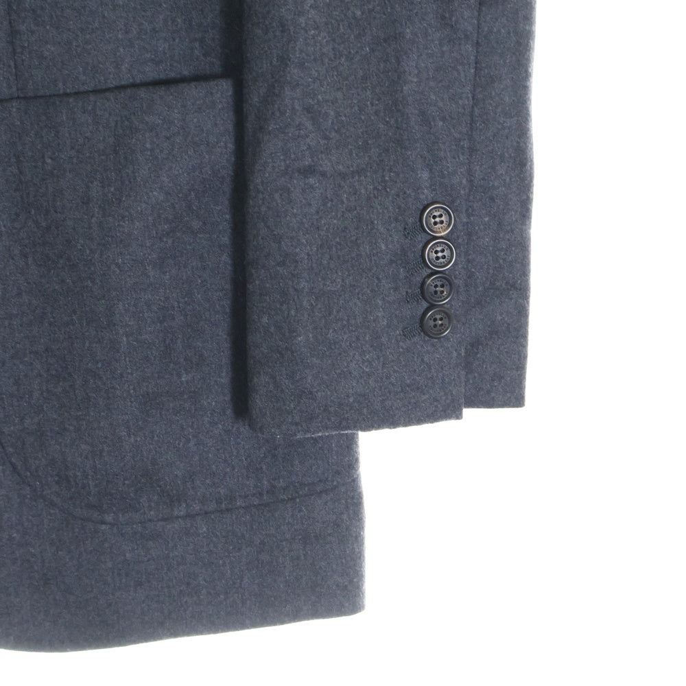 BRUNELLO CUCINELLI(ブルネロクチネリ) ピーグドラペル 3B ウール テーラードジャケット グレー