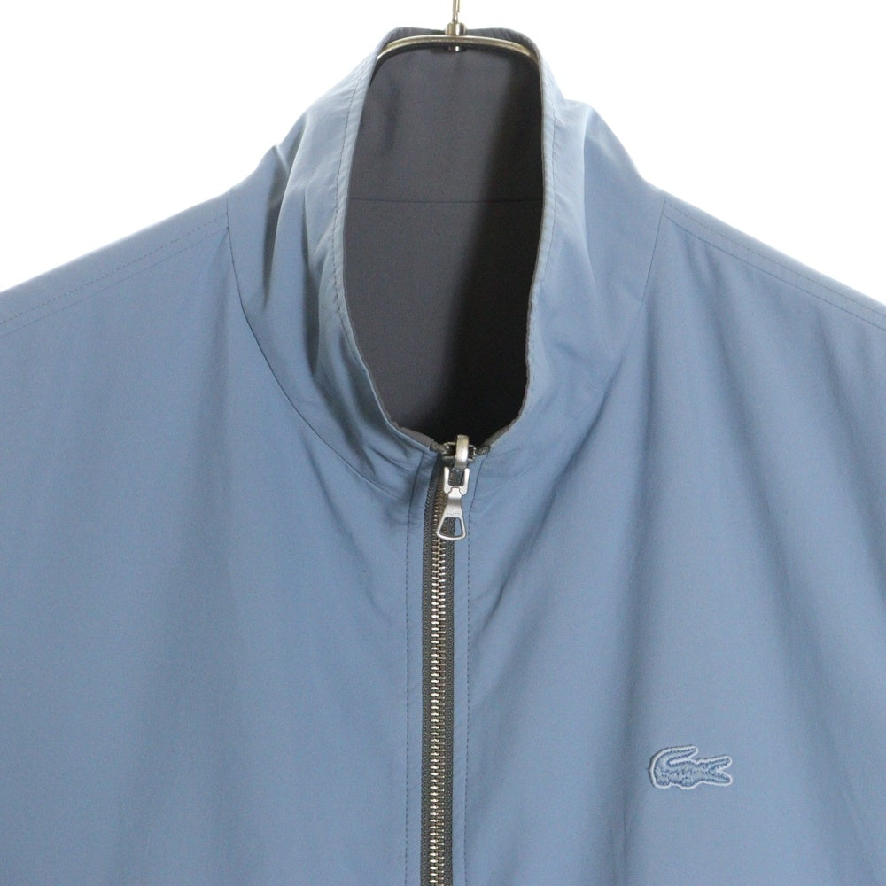 LACOSTE(ラコステ) ワッペンロゴ ポリエステル リバーシブル ジップアップ ジャケット スウィングトップ ブルゾン グレー/ブルー BH1571