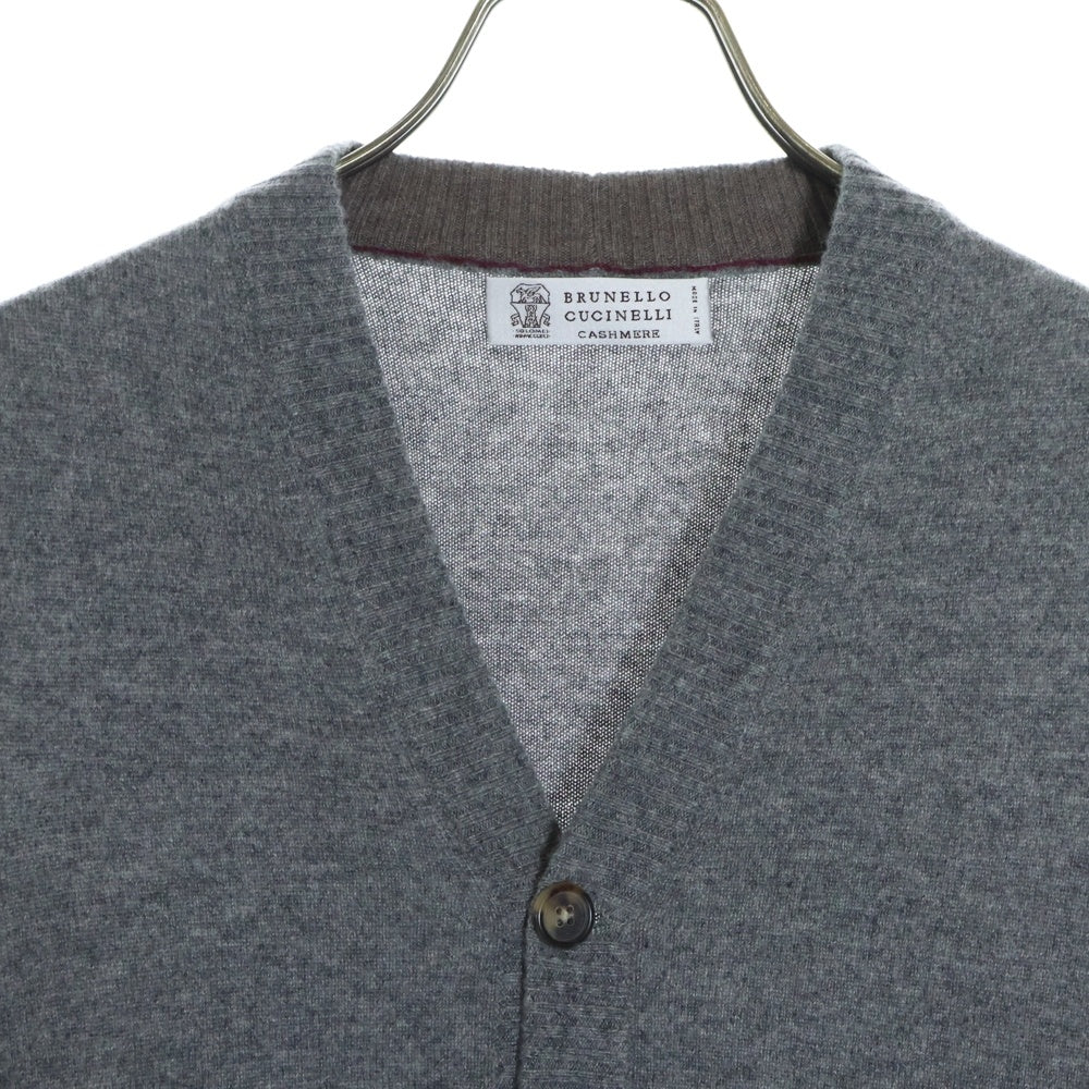 BRUNELLO CUCINELLI(ブルネロクチネリ) カシミヤ ウール ニット ベスト グレー TE91356