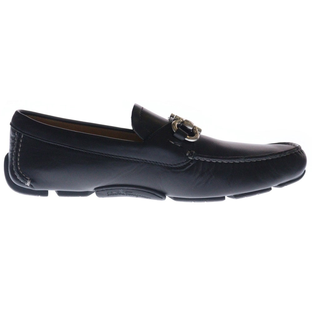 Salvatore Ferragamo(サルヴァトーレ フェラガモ) ホースビット レザー ローファー モカシン ドライビングシューズ ブラック