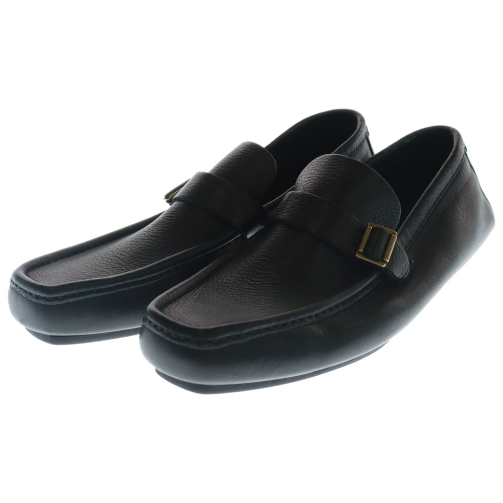 GUCCI(グッチ) レザー ローファー スリッポン ドライビングシューズ ブラック 108143