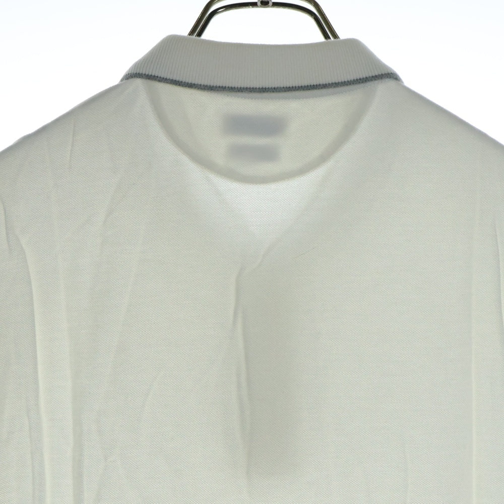BRUNELLO CUCINELLI(ブルネロクチネリ) スリムフィット コットン 半袖ポロシャツ ホワイト