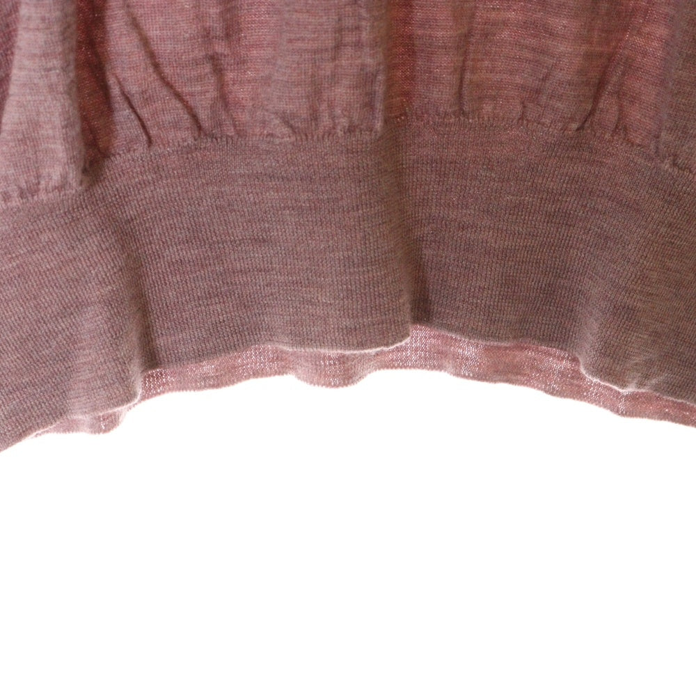 BRUNELLO CUCINELLI(ブルネロクチネリ) コットン Vネック ニット セーター パープル