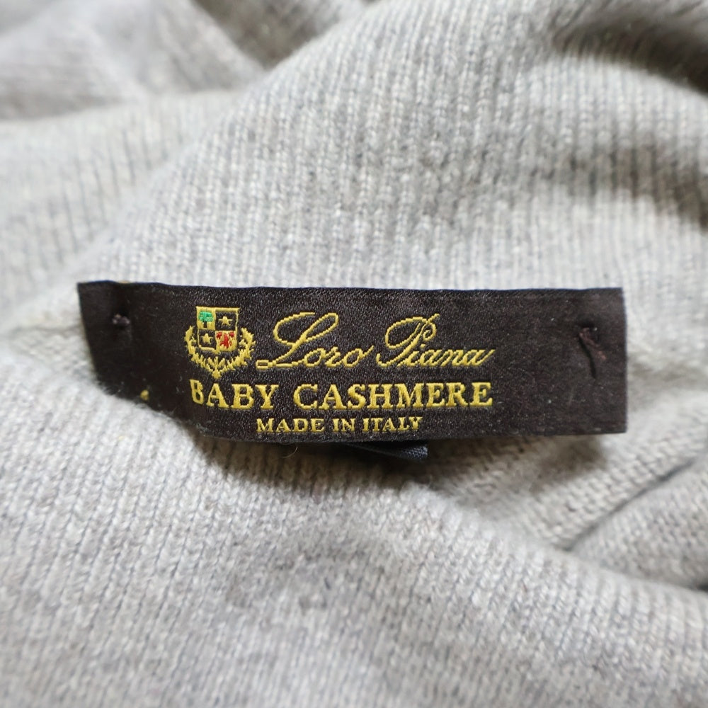 Loro Piana(ロロピアーナ) ベビーカシミヤ タートルネック ニット セーター グレー
